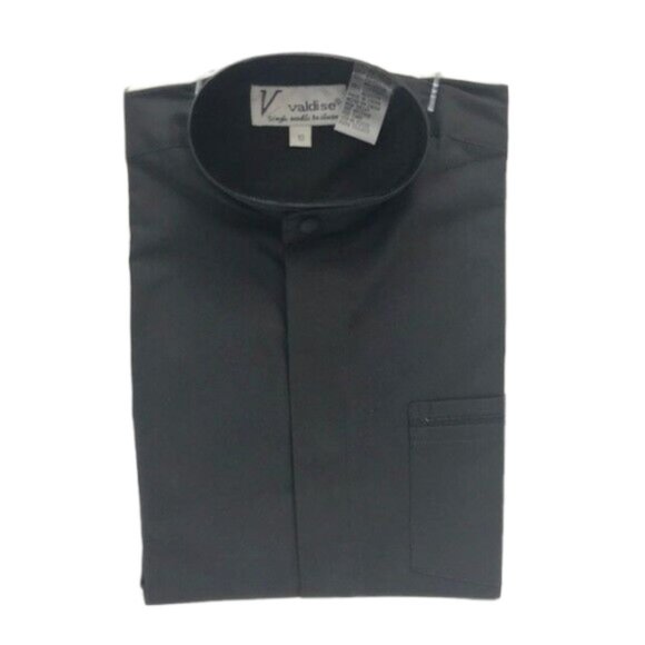 Valdise Shirts & Tops Valdise Boys Black Dress Shirt With Banded